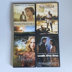 Lot of 4 PG & PG-13 Chick Flick & Christian DVD movies - PRE-OWNED